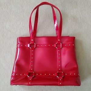Beijo London Paris New York Patent Leather Tote